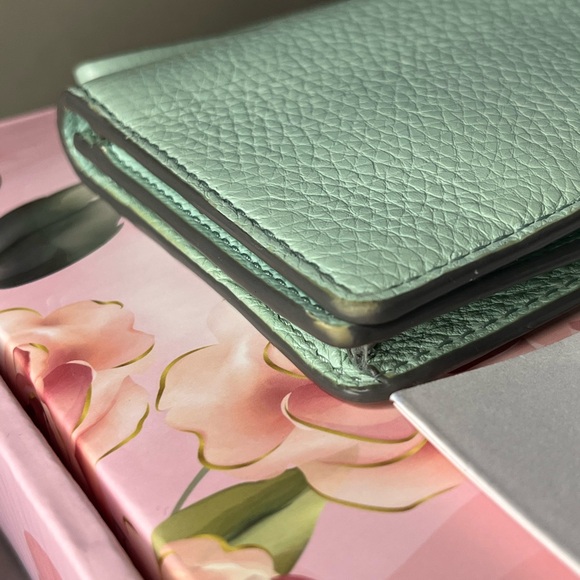 Mint Green Coach Wristlet - Picture 5 of 9